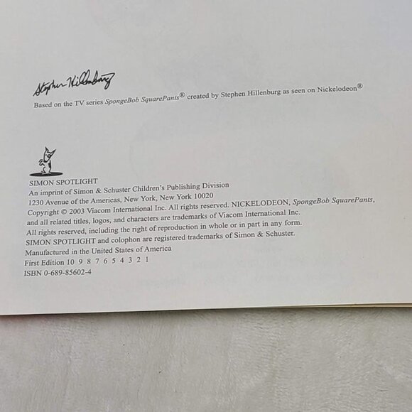 SpongeBob SquarePants Amazing SpongeBobini Steven Banks 2003 Simon PB 1st Ed - Picture 8 of 8